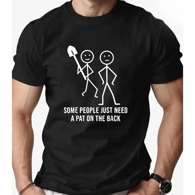 Casual Summer Tshirts for Men Women Some People Just Need A Pat On The Cotton Personalized Unique Fashion Shortsleev Tops Tee