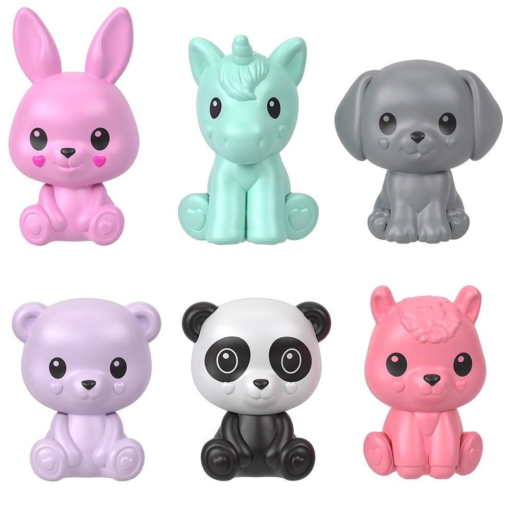 Barbie Mini Barbie Land Pachet Surpriză Drăguț Păpușă Căsuță de Păpuși Micro Păpuși pentru Copii de 6 Ani și Roz în Sus! Îmbracă-te, (HYM25)