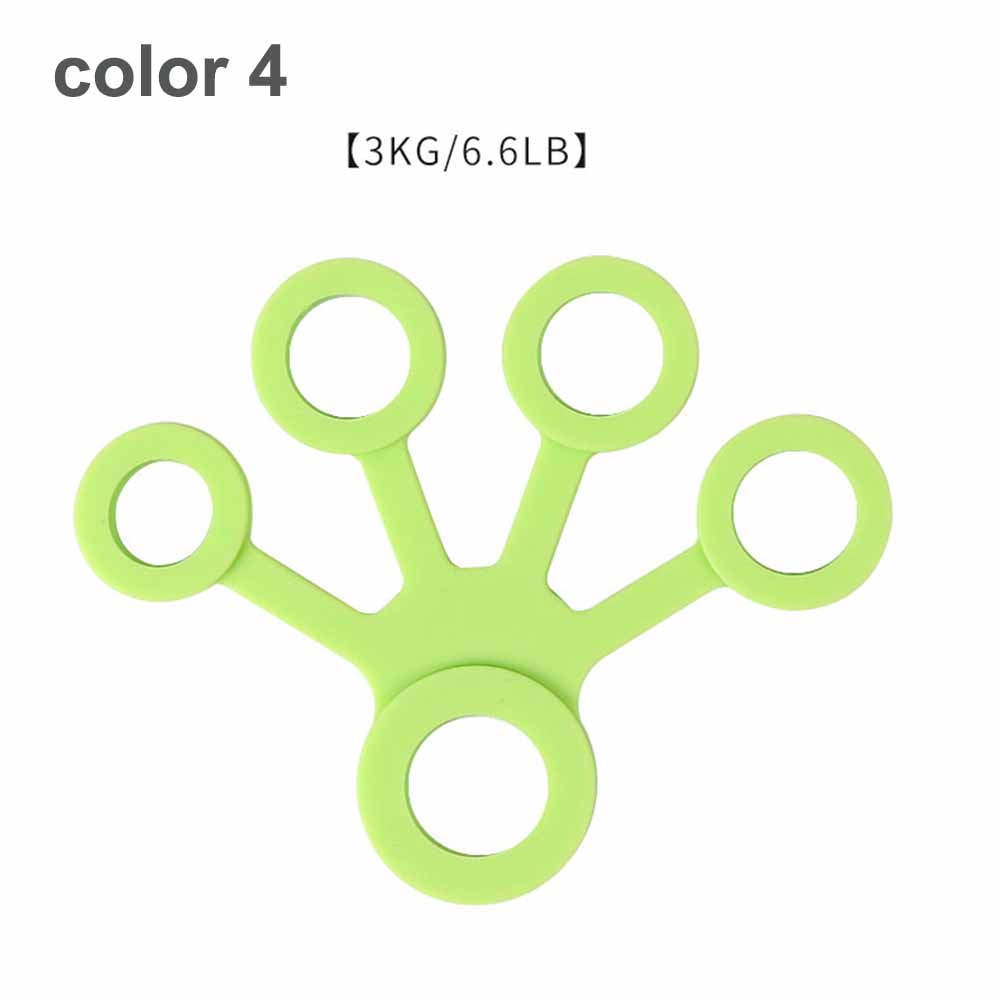 Tcare Silicone Hand Expander Finger Grip Trainer Strength Resistance Bands for Wrist Exercise and Fitness Training