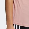 Adidas Neo Letter Logo Printed Breathable Short Sleeve T-Shirt Women Tops Pink HE4532