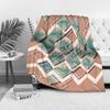Geometric Marble Print Fleece Blanket Sofa Bed Throw Decorative Cushion Cover Bedding