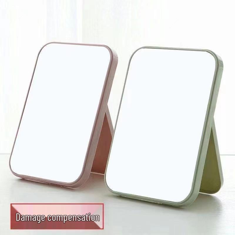 Kompakter klappbarer Schminkspiegel: Süßes, für Wohnheim und Reisen geeignetes Voll- und Tischplatten-Design