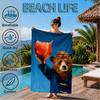 Paddington Adventures Beach Towel, Super Soft Microfiber, Perfect Gift for Her/Him, Birthday, for Pool, Beach, Travel, Decor Beach Party