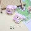 12/60PCS Cartoon DIY Resin Accessories, Lamb Flower Cream Glue Handmade Hair Clip, Phone Case, Keychain, Jewelry Accessories