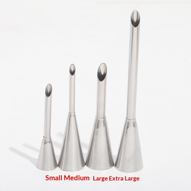 3/4Pcs Cream Icing Piping Nozzle Tips Stainless Steel Cream Puff Nozzle Pastry Icing Piping Decorating Tools Baking Supplies