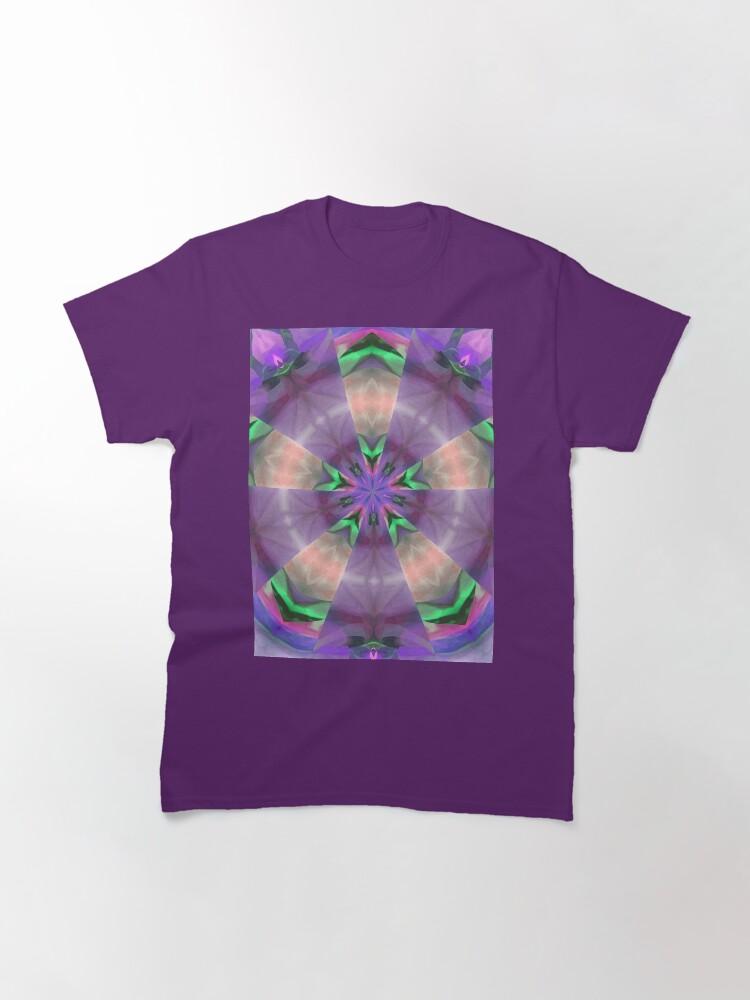 Pentangle Pastel Shades Multicolored Kaleidoscope Pentangle Pattern 10 Classic T-Shirt