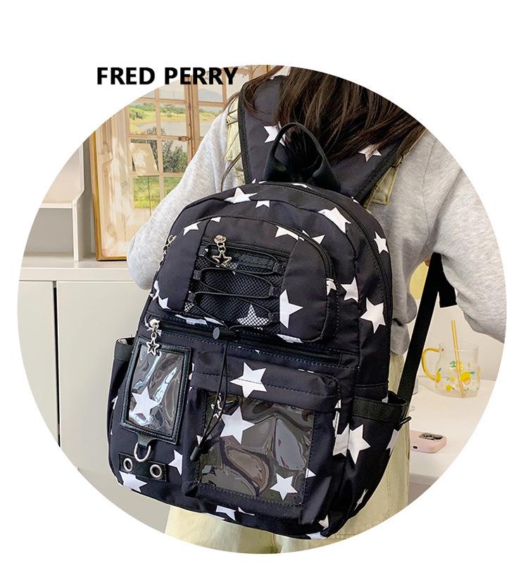 Japanischer frischer Stil Mittel- & Oberstufe Niedlicher Rucksack mit großem Fassungsvermögen