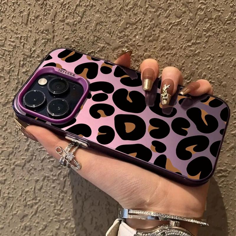 Roztomilý leopardí obal pro iPhone 16 Pro Samsung A55 A35 M35 S24 FE Xiaomi Redmi Note 13Pro 14C Huawei Honor 200 Nárazuvzdorný kryt proti poškrábání telefonu