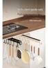 Multi-Functional No-Drill Wall-Mounted Track Hook for Utensils