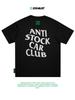 T-shirt en coton surdimensionné avec imprimé ANTI STOCK CAR CLUB