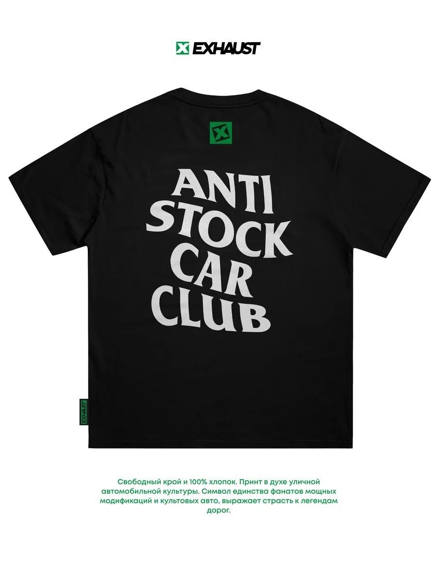 

Oversized cotton T-shirt with ANTI STOCK CAR CLUB print S