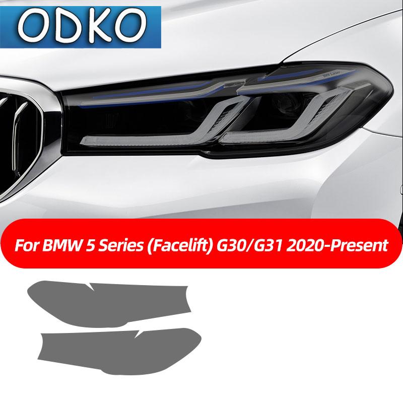 Autocollant TPU Noir Fumée Film Protecteur Phare de Voiture Pour BMW F40 F22 F44 F30 F31 G20 F34 F32 F36 F10 G30 F06 F07 F12 F01 G11