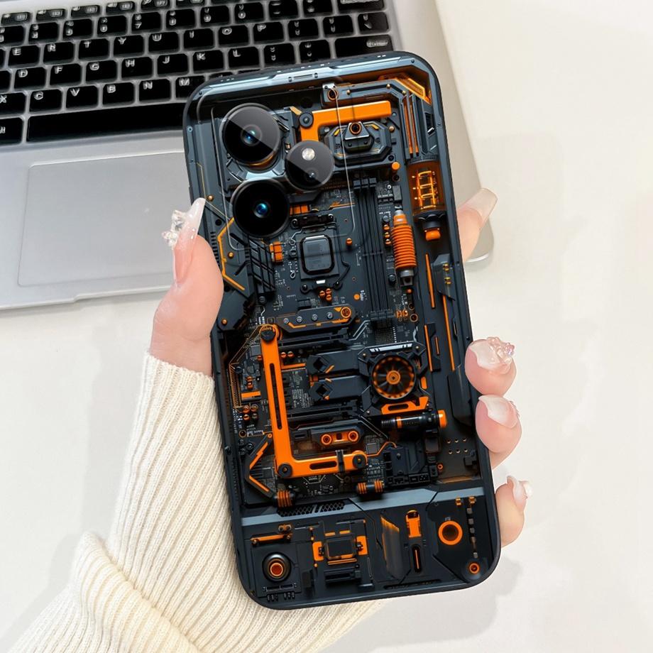 For Realme GT7 Case RealmeGT 7T New Candy Painted Back Cover Shockproof Soft TPU Phone Case For Realme GT 7 Pro GT7 T GT7T Shell