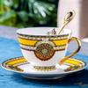 Ceramic Bone Porcelain Coffee Cup and Plate Set