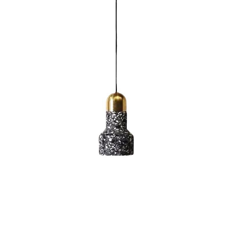 Nordic Loft Cement Pendant Light - Creative Terrazzo Decor for Bedroom, Bedside, Entrance, or Bar