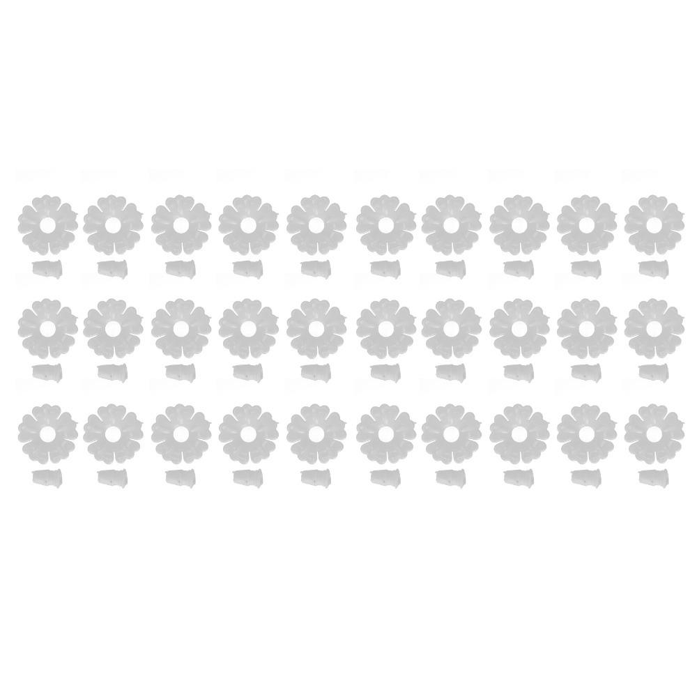 30Sets Bright Colors Bird Feeder Replacement Parts Durable Hanging Feeder Replacement  Garden Use