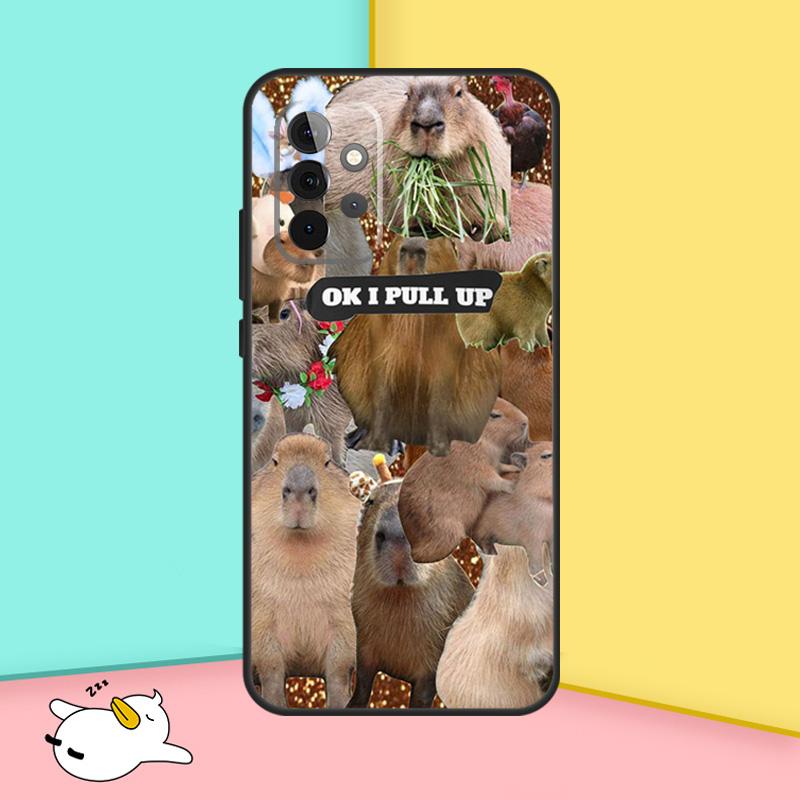 Funny Capybara Cover For Samsung Galaxy A53 A33 A13 A12 A32 A52 A14 A34 A54 A15 A25 A35 A55 A71 A51 Case