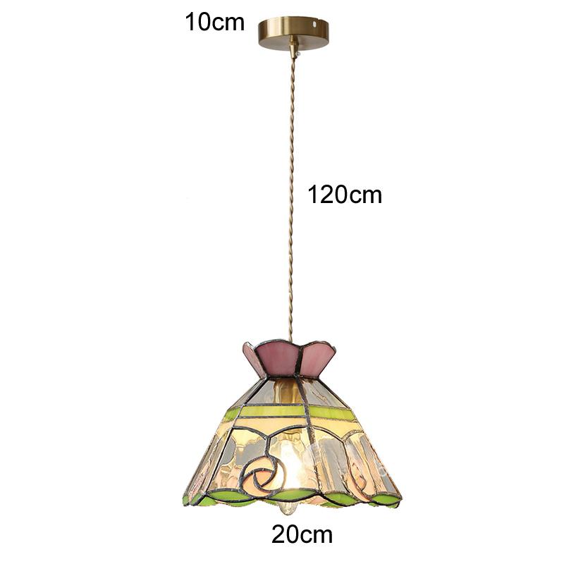 Retro Tiffany Glass Chandelier Living Room Modern Hanging Lighting Decoration Dining Room Bedroom Kitchen Loft Led Pendant Lamp