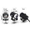 Motorcycle Mini DRL Driving Light Dual Color for Headlight Auxiliary Spotlight Lamp R ATV Scooter Moto Fog Light Accessories 12V