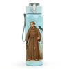 1PC Monk Robe Religious Portrait 750ml Color Plastic Sports Water Bottle Leakproof Flip Straw Lid Suitable for Sports Office Home Use