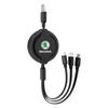 1Pcs Car Mounted Telescopic Three In One Mobile Phone Charger For Skoda Octavia Superb Rapid Kodiaq Karoq Fabia Kamiq Roomster Citigo