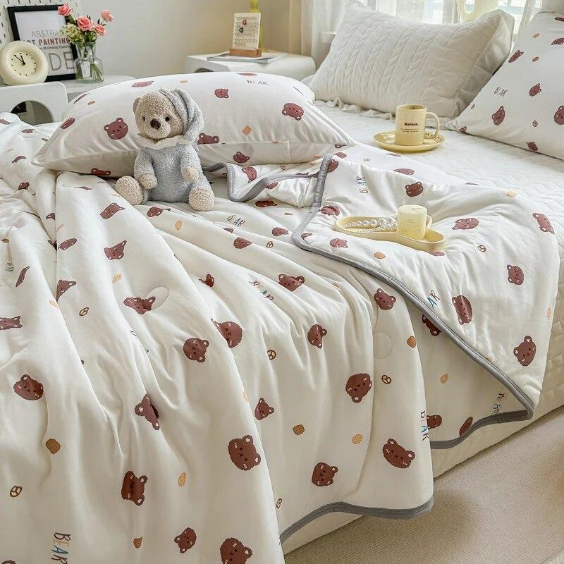 

Летнее одеяло с кондиционером в тонкую полоску, легкое одеяло, дышащее одеяло для дивана, офисной кровати, дорожное одеяло, детское одеяло 150x200cm