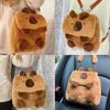 Cute Cartoon Capybara Plush Backpack With Adjustable Straps For Use Daily