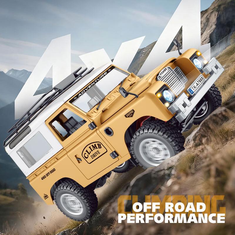 2026 Yeni 1:10 Tam Ölçekli Pickup Her Arazi Simülasyonu Off Road Tırmanma Aracı 15KM/H RC ARABA 2.4G Uzaktan Kumanda 100M LED'li