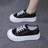 Spring Autumn Women's Canvas Shoes On Sale Walking Korean Trends 2025 Fashion High Quality Daily Routine Casual Ladies Footwear