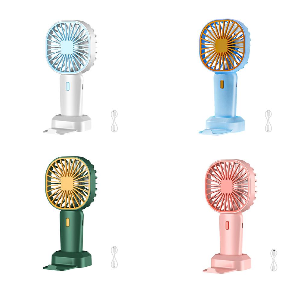 Mini Handheld Fan Usb Rechargeable Air Cooling Outdoor Long Battery Tabletop Gift for Travel Shopping Car Office