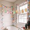 Christmas Themed Hanging Banners Decor Home Party Kids Room Wall Decoration PVC Garland Flags