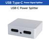 Aluminum Alloy USB C Power and Signal Splitter DC5V Input for Power and Data Separation Plugs and Play Support Audios