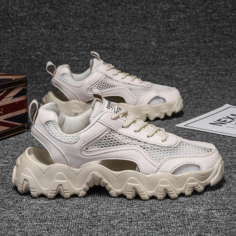 Men Sandals Beach Shoes Summer Outdoor Non-slip Breathable Mesh Beach Sandals Casual Shoes Fashion Shoes Plus Size Men Shoes