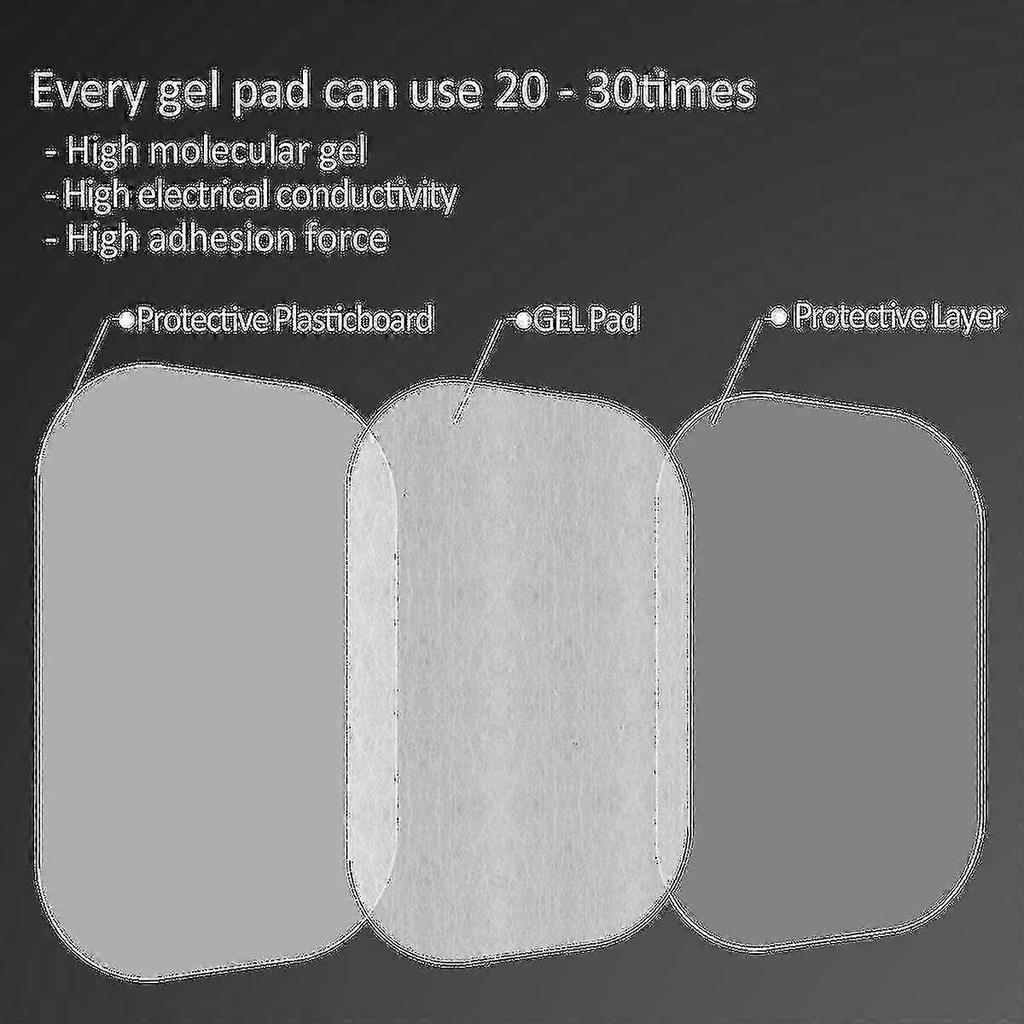 50pcs/80pcs Ab Stimulator Trainer for Abdominal Muscle Workout, Adjustable Intensity Portable Home Fitness Equipment Accessory
