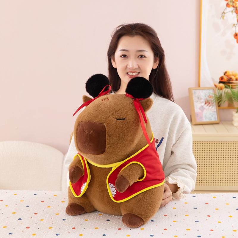 Capybara Nezha Transformation Plush Toy - Creative Dress-Up Gift Doll