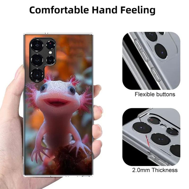 Smiling Salamander Cases Phone Case for Samsung Galaxy S26 Ultra S25 Edge S24 S23 FE S21 Plus S20 S22 S10 Cover TPU Capa Shell S