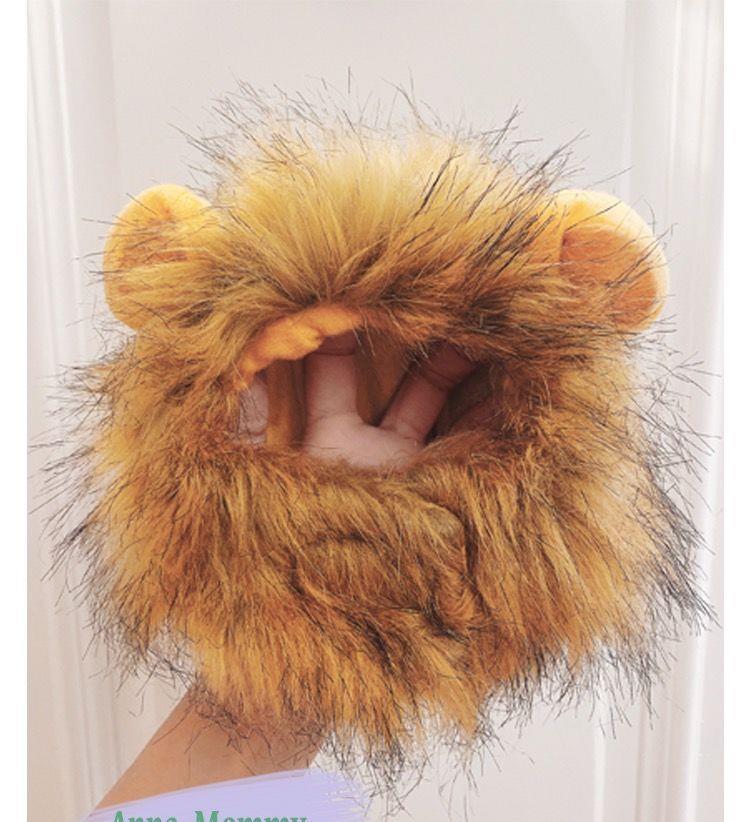 Cat & Small Dog Cute Lion Headgear with Rabbit Ears - Funny Pet Costume Accessories