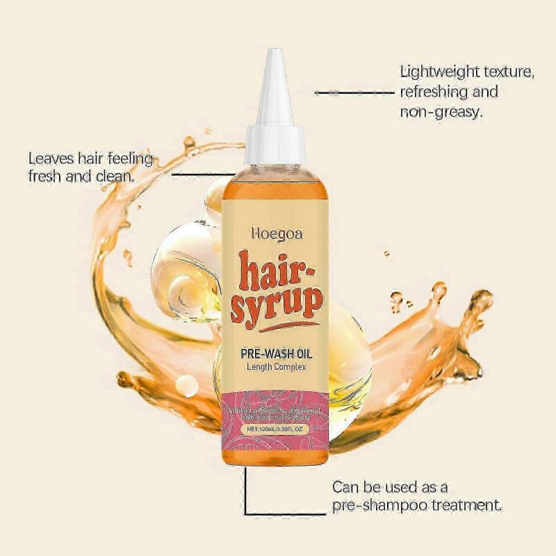 3pz Sciroppo per Capelli Rapunzel Olio Pre-Shampoo Trattamento Stimola la Crescita dei Capelli 100ml