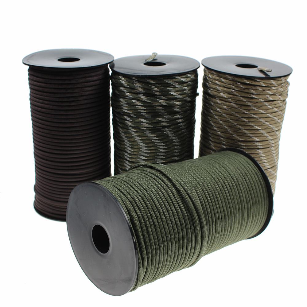 9-Core 100m Polyester Paracord for Outdoor Camping, Binding, or Bracelet Weaving.