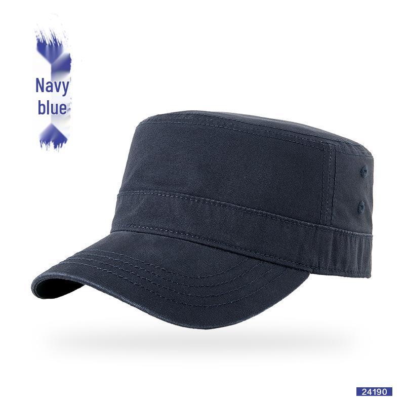 Large Head Military-Style Duckbill Cap - Sun Protection for Middle-Aged & Elderly Men