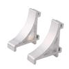 10 Pieces 2.3cm Aluminum Alloy Silver Refrigerator Shelf Support Hooks