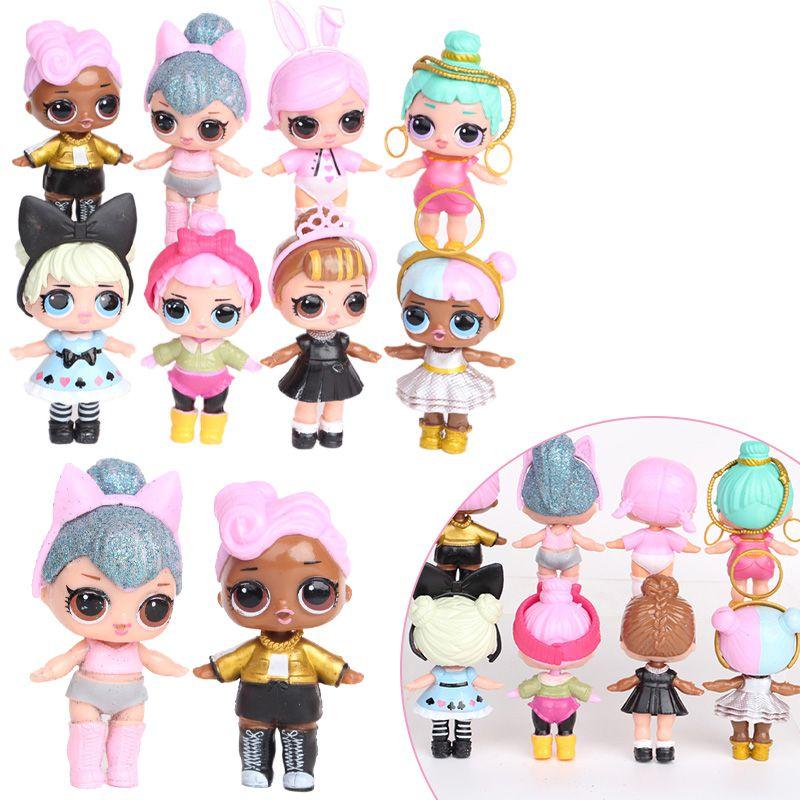 Чарівні 8 шт. ляльки-фігурки Lol Surprise Іграшки Ідеально підходять для дитячих прикрас на день народження