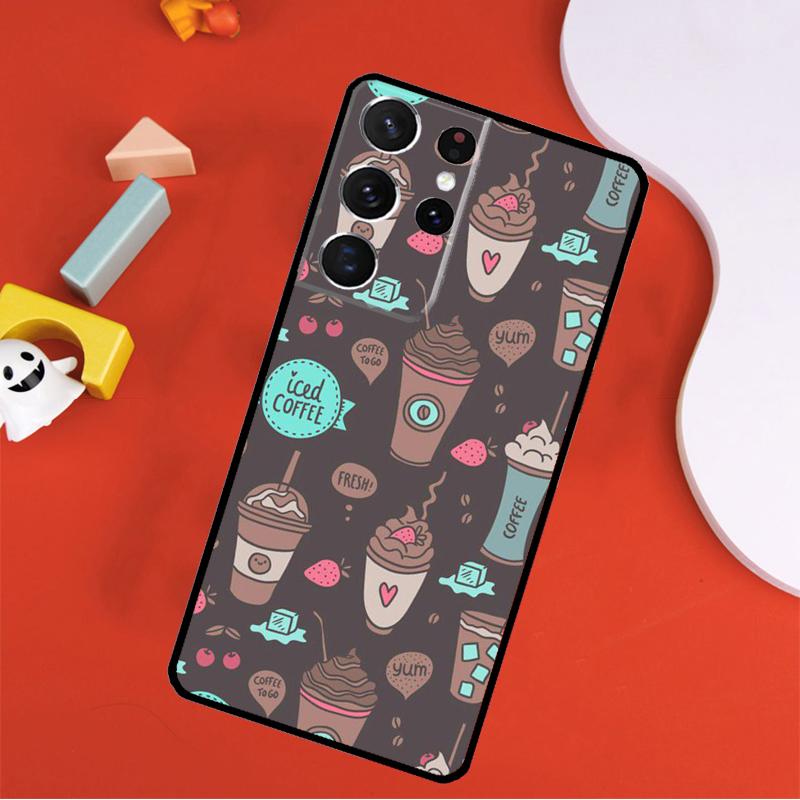 Frist Coffee Phone Case For Samsung Galaxy S25 Ultra S24 Ultra S9 S10 S20 S21 S22 S23 Plus S24 FE Cover
