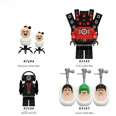 KDL822 Hra Urinal Toaleta Mini Smontované stavební bloky Plastové ABS figurky Dětské vzdělávací hračky