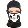 Bicycle Balaclava Full Face Mask Skull Print Motorcycle Full Face Mask Windproof Skiing Head Neck Warmer Helmet Liner