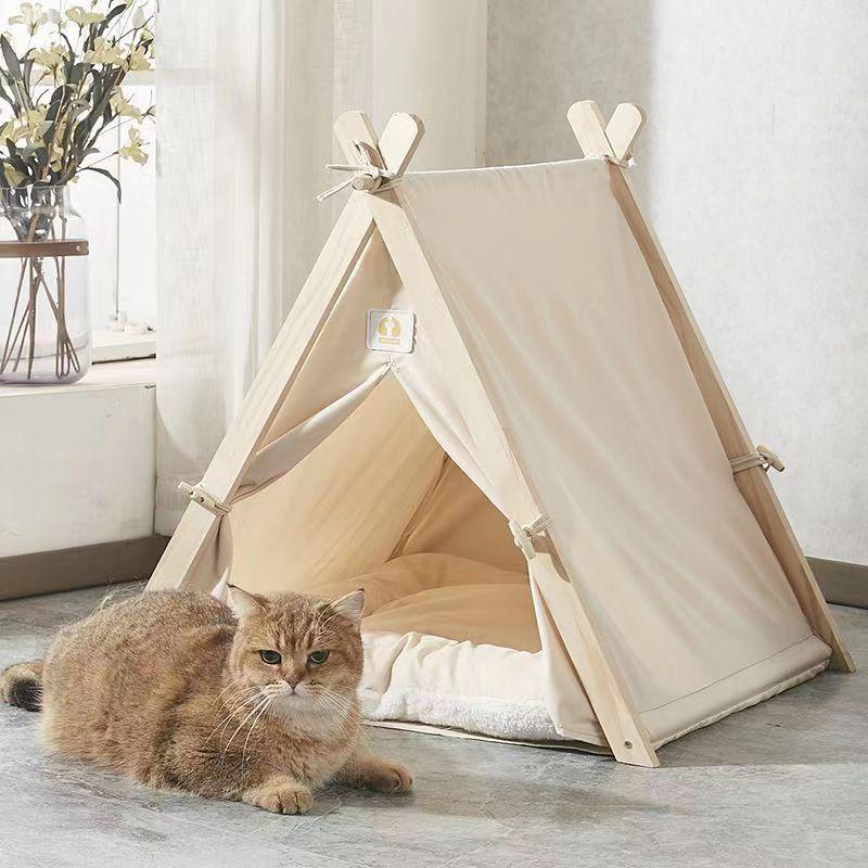 Four Seasons Pet House: Warm, Washable Indoor Tent for Cats and Dogs