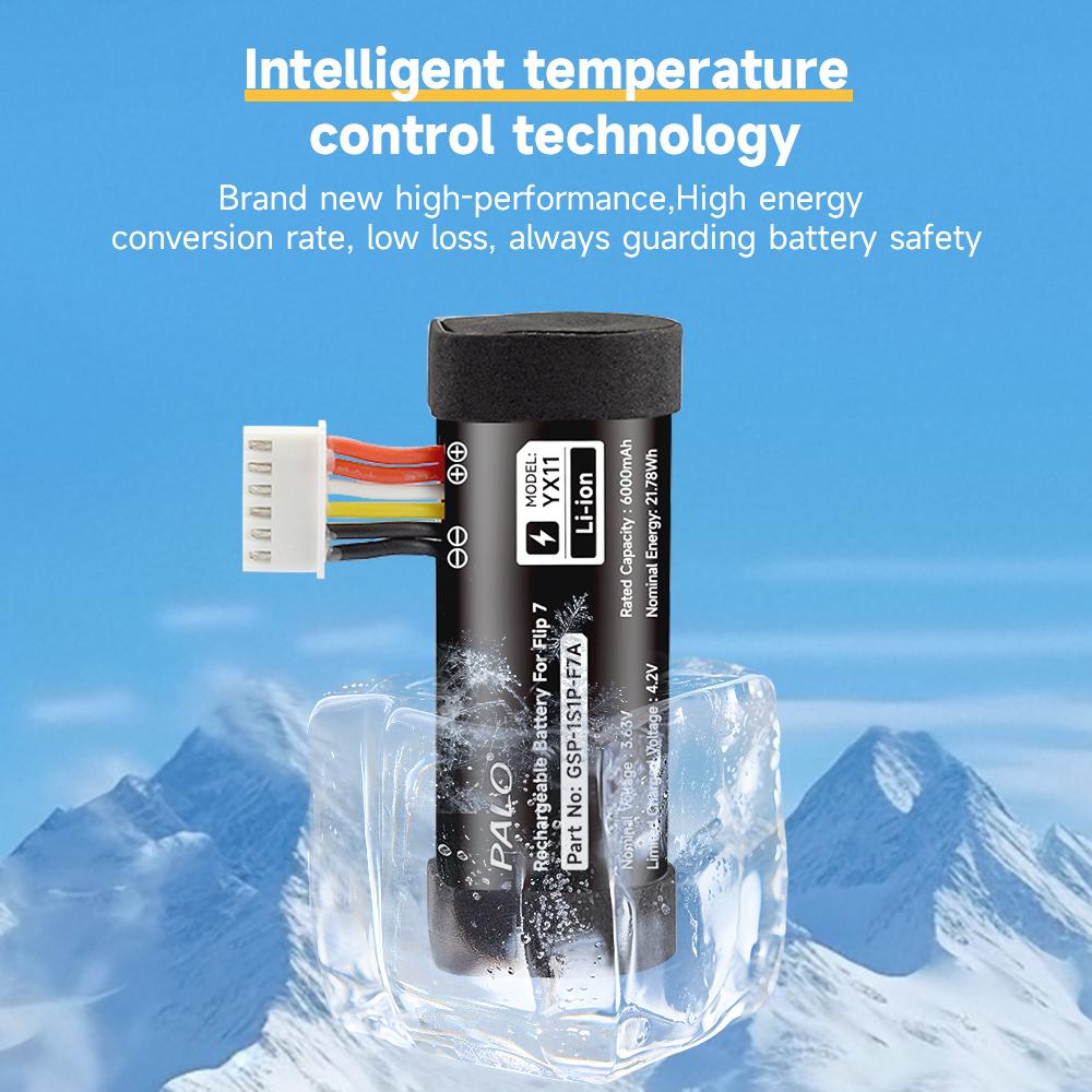 PALO Original GSP 1S1P-F7A Drahtloser Bluetooth-Lautsprecher Batterien 6000mAh Lithiumbatterie Für JBL Flip 7 Flip7 Tragbarer Lautsprecher