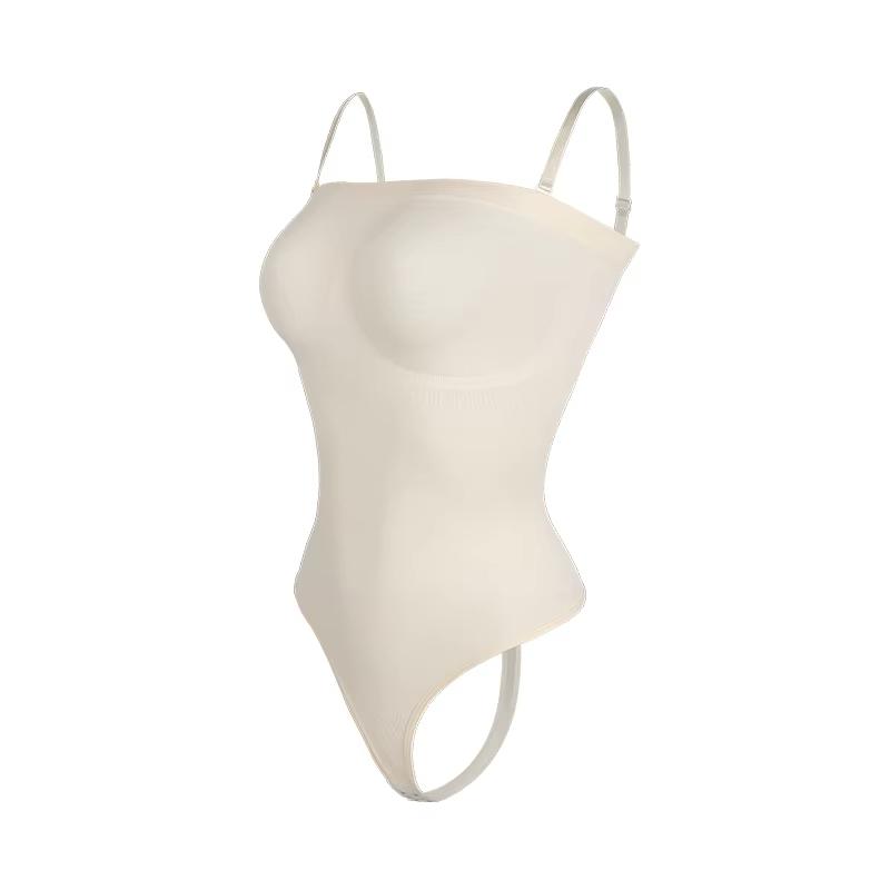 Schulterfreier Body Shapewear Damen Bauchkontrolle Taillentrainer Strings Body Shaper Schlankheitsunterwäsche Korsett Fajas Colombianas