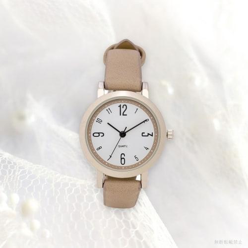 Fieldwork Women's Analog Watch with Leather Strap, Gray, Pick, PP014-1