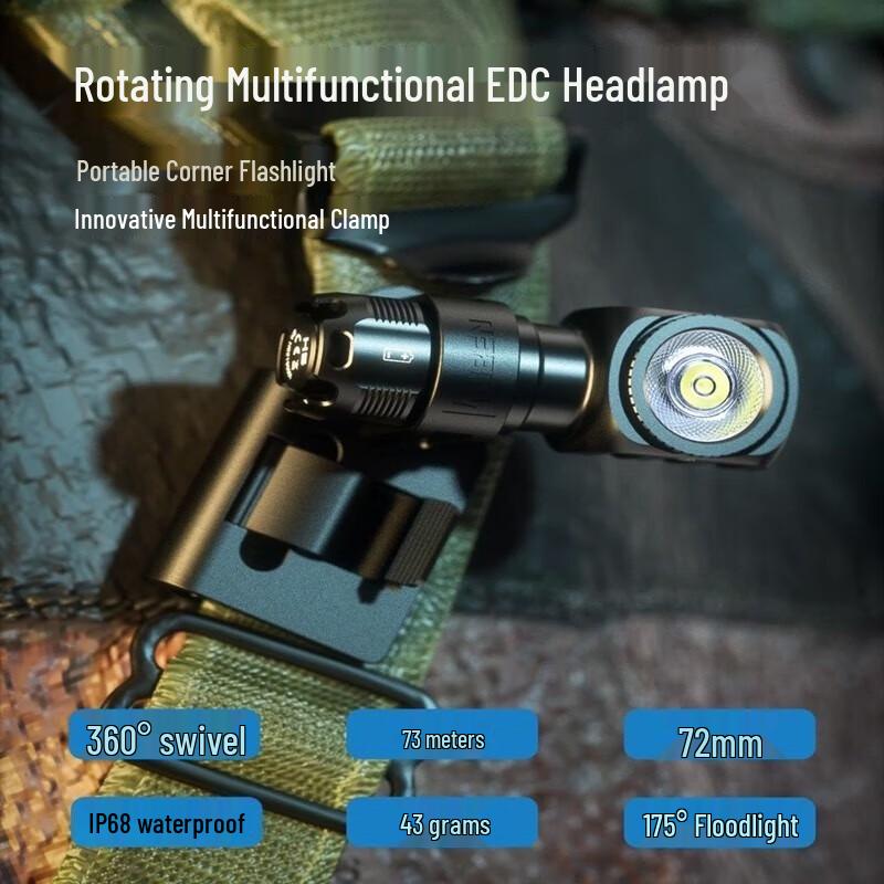 Wuben H5 L-shaped Magnetic Rotating Headlamp